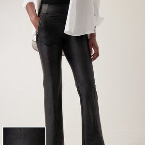 NWT Athleta Delancey Gleam Straight Leg Pant Small Petite SP Black